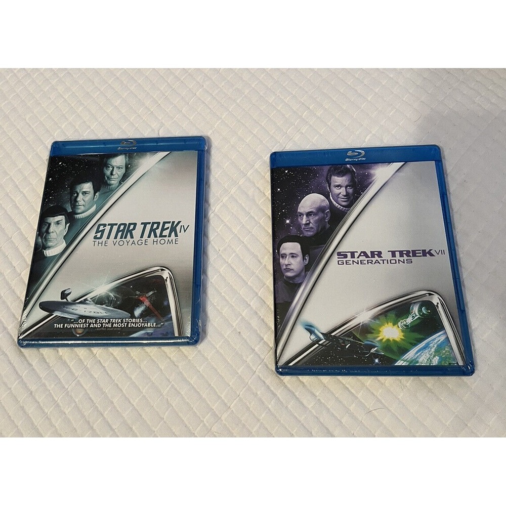 NEW Star Trek Blu Ray Lot Of 2 Star Trek VII:‎ Generations, The Voyage Home